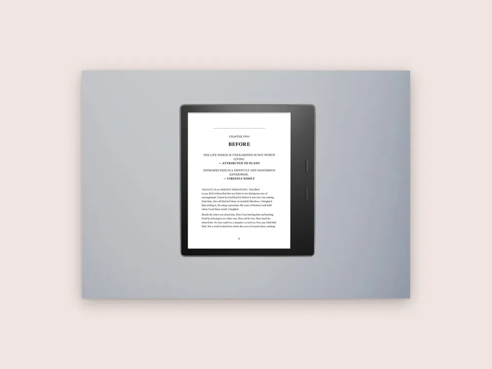 The EPUB on an e-reader