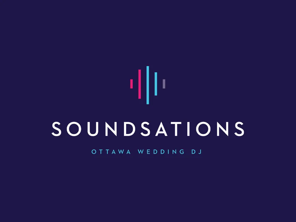 The Soundsations logo on deep indigo